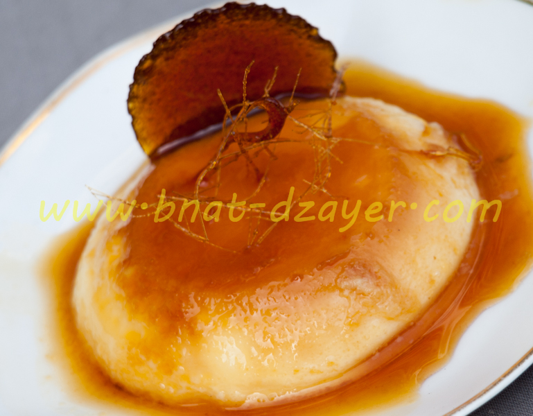 Crème dessert, inspiration flan renversé au caramel - Bnat Dzayer